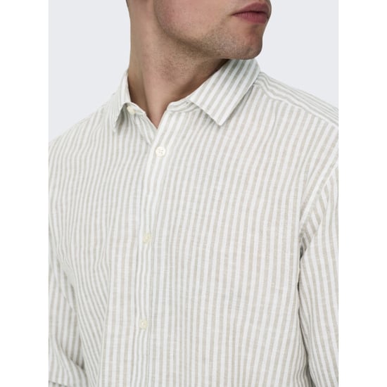 Only & Sons Onscaiden life ls stripe linen 660 - Image 2