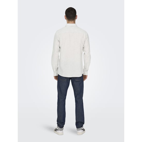 Only & Sons Onscaiden life ls stripe linen 660 - Image 3