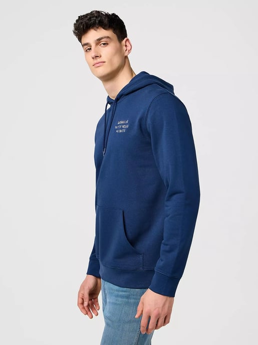 Wrangler - EMBROIDERY HOODIE NAVY - Image 5