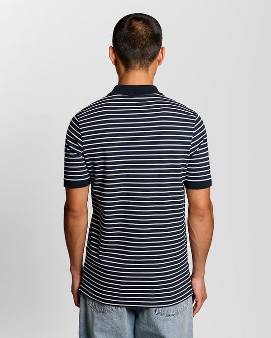 W403 Polo Shirt in Marineblauw - Image 3