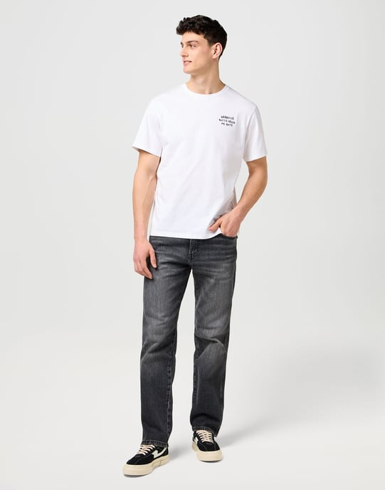 Wrangler - EMBROIDERY TEE WORN WHITE - Image 3