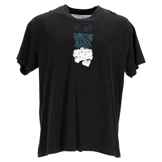 Off-White T-shirt met druipende pijlen in zwart katoen. - Image 1