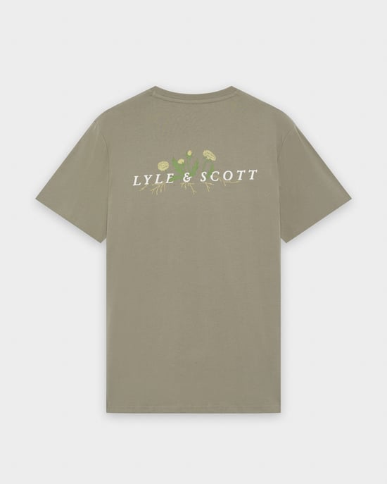 Grafische T-shirt in Salie Groen - Image 2