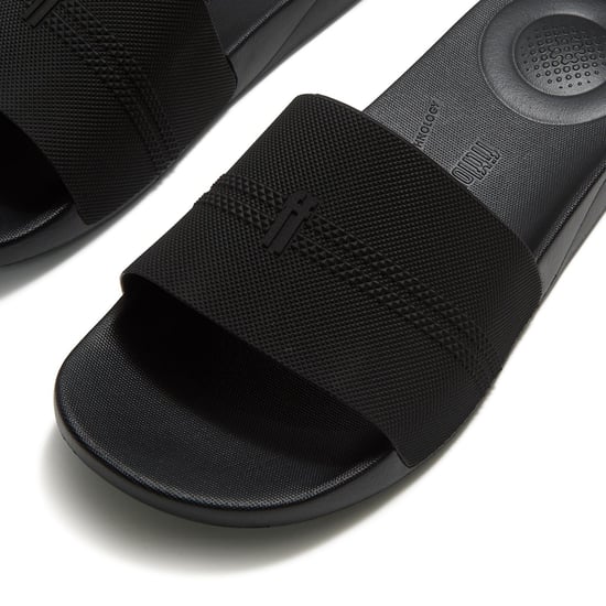 Fitflop iQushion Pool Sandaler i Polyuretan för Herrar - Helt Svarta Sandaler - Image 5