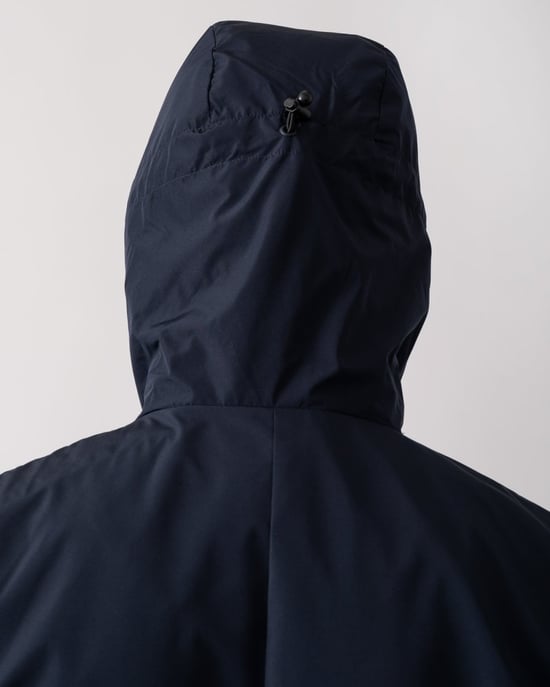 Zip Through Lightweight Hooded Zip Through Jacket in Dark Blue - Image 5