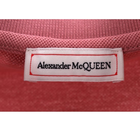Alexander Mcqueen Skull Polo Shirt in Pink Cotton - Image 4