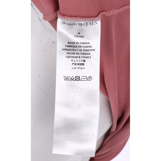 Alexander Mcqueen Skull Polo Shirt in Pink Cotton - Image 5