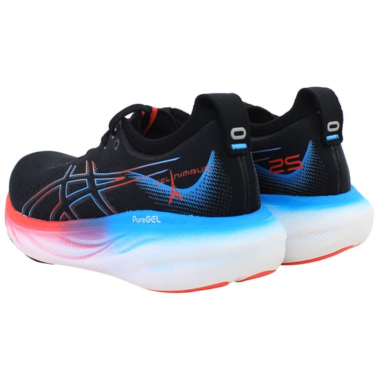 Asics Gel-Nimbus 25 Mens Black Running Shoes - Image 3