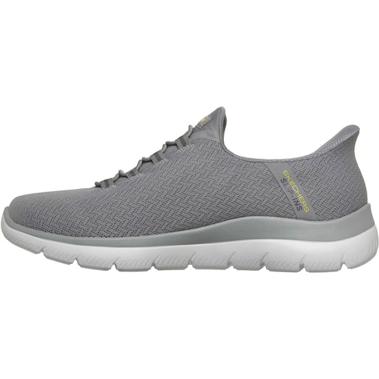 Skechers Arch Fit Summits Kynor Polyester Men's Grey/Lime Trainers - Image 4