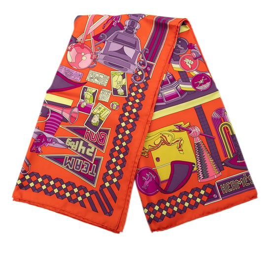 Pre-owned Les Trophee Silk Scarf 90 - Image 1