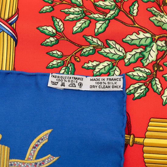 Begagnad Republique Francaise Liberte Egalite Fraternite Silkscarf 90 - Image 2