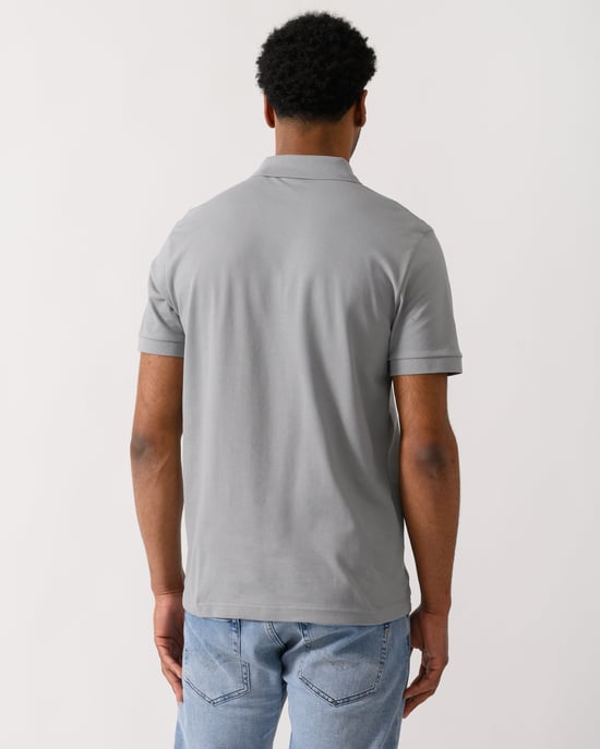 Passenger Slim-Fit Polo Hemd in Grijs - Image 2