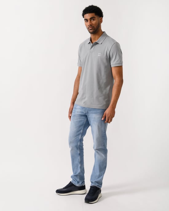 Passenger Slim-Fit Polo Hemd in Grijs - Image 3