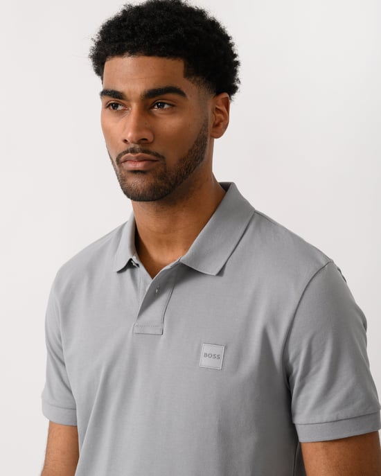 Passenger Slim-Fit Polo Hemd in Grijs - Image 4