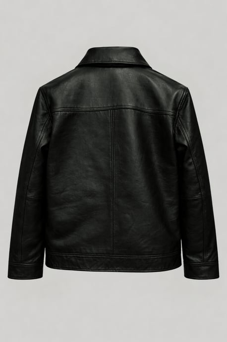 Reece Harrington Leather Jacket in Black - Image 4