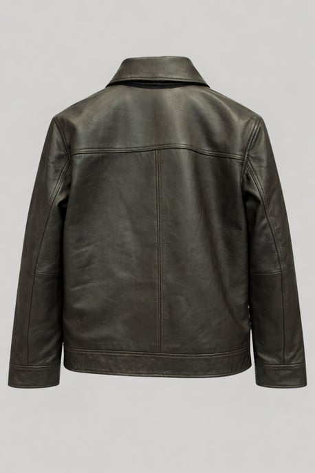 Reece Harrington Leather Jacket in Brown - Image 4