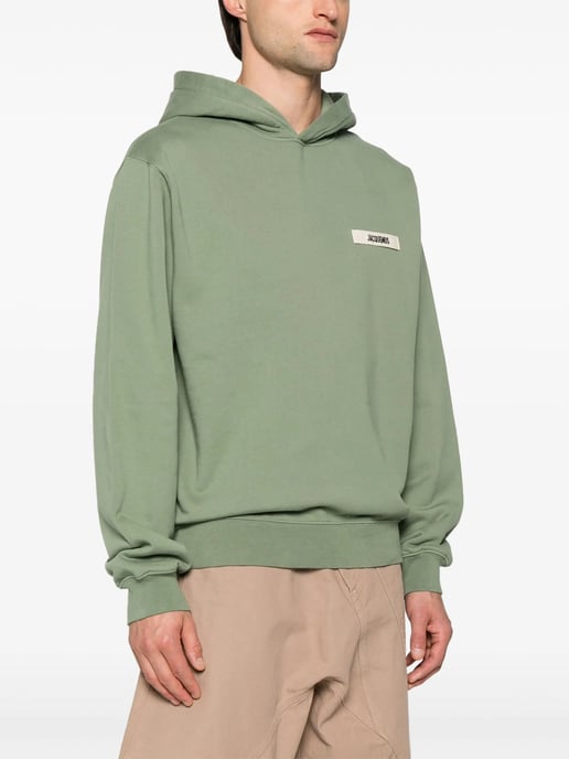 The Gros Grain Hoodie in Green - Image 3