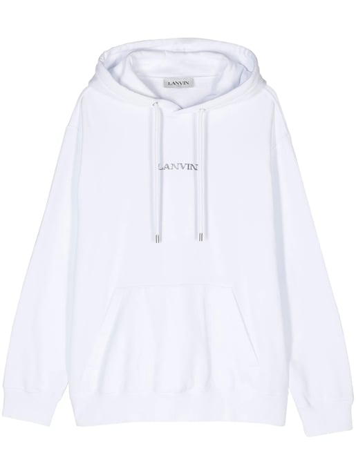 Logo Hoodie in White - Image 2