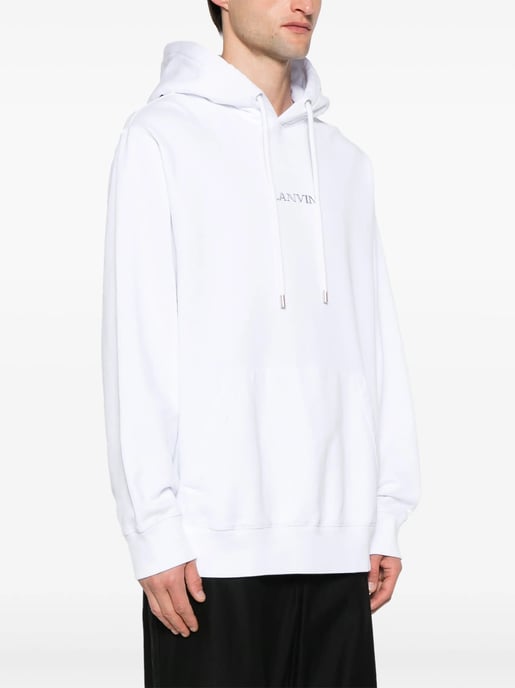 Logo Hoodie in White - Image 3