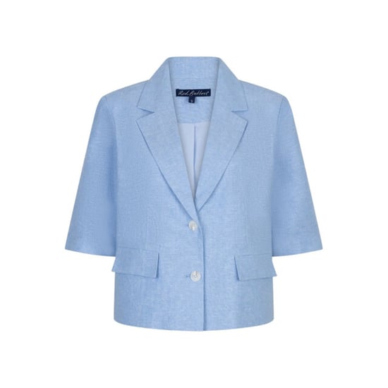 Red Button R linen melang - Image 1