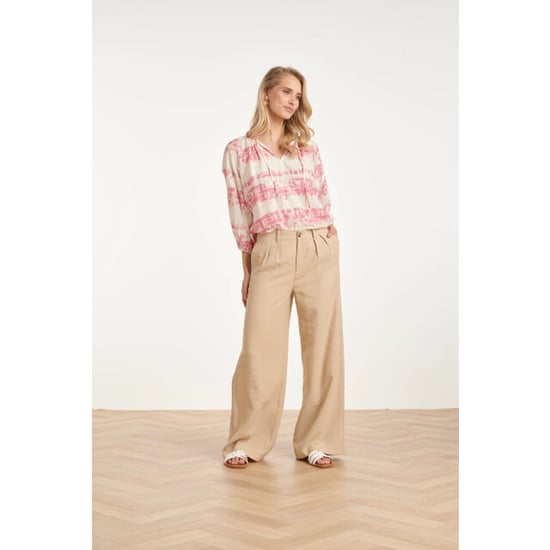 Smashed Lemon Luchtige blouse met roze tie-dye print | - Image 6