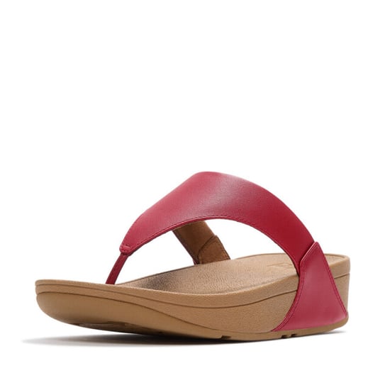 FitFlop Fitflop™ lulu leather teenslippers – bunt berry leren comfort slippers - Image 1