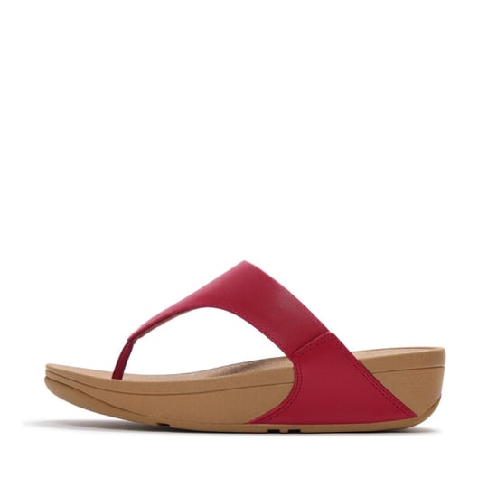 FitFlop Fitflop™ lulu leather teenslippers – bunt berry leren comfort slippers - Image 2