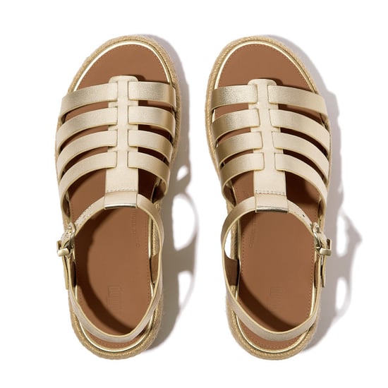 FitFlop Platfforms espadr. leather fisherman wedge sandals - Image 5