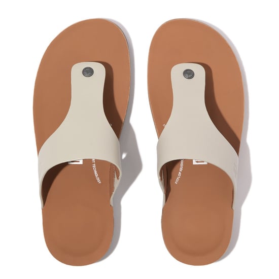 FitFlop Iqushion men's leather toe-post sandals - Image 3