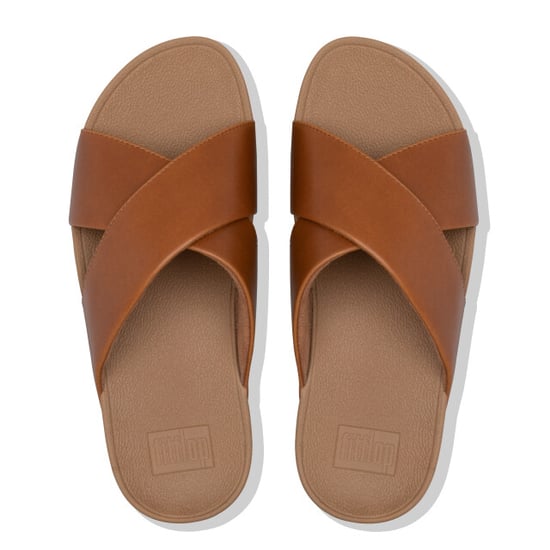 FitFlop Lulu cross slide sandals leather - Image 4
