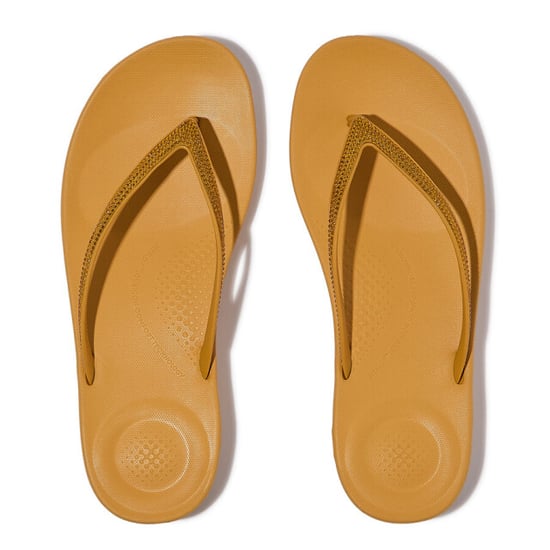 FitFlop Fitflop™ iqushion sparkle slippers – turmeric | lichtgewicht ergonomische teenslippers dames - Image 3