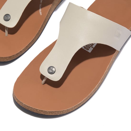 FitFlop Iqushion men's leather toe-post sandals - Image 6