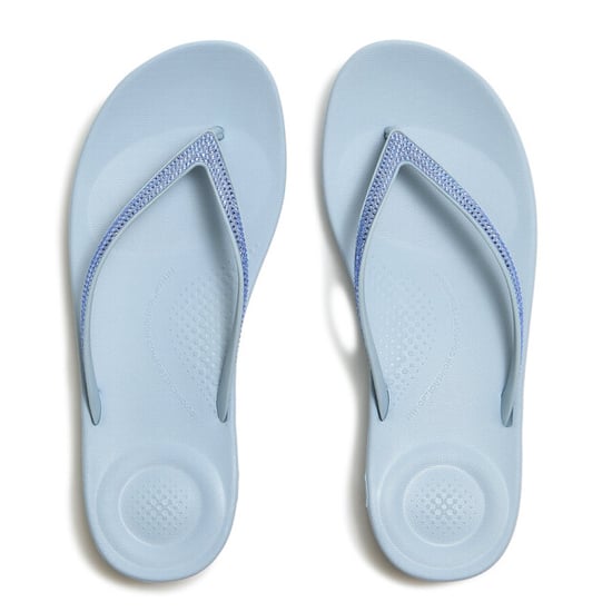 FitFlop Fitflop™ iqushion sparkle cloudy blue dames slippers – lichtgewicht ergonomische teenslippers - Image 4
