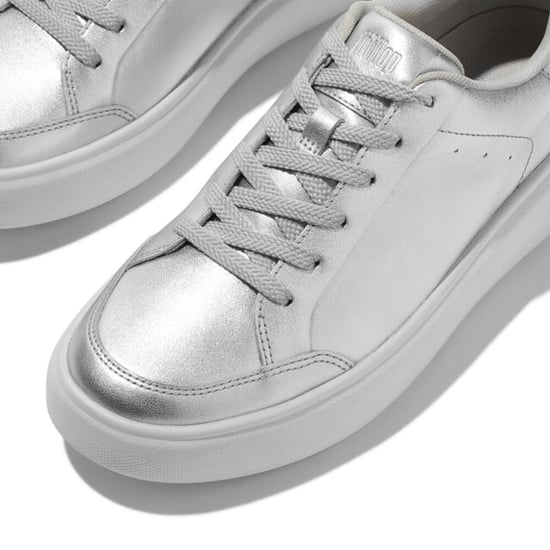 FitFlop Rtg metallic-leather sneakers - Image 6