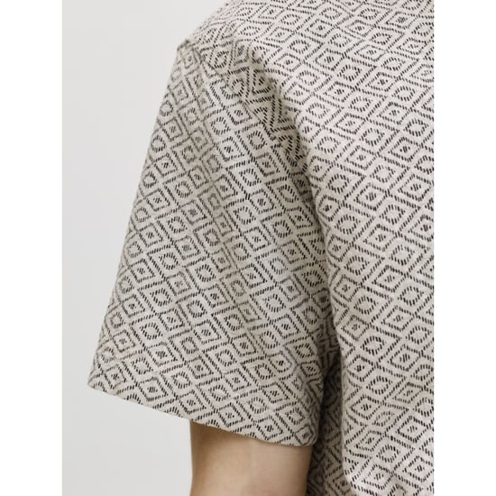 Jack & Jones Jprbluwinson print dobby ss shirt zand dessin - Image 3