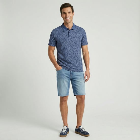 Cars Ateyos polo print navy dessin - Image 2