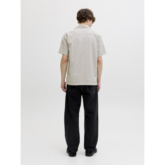 Jack & Jones Jprbluwinson print dobby ss shirt zand dessin - Image 4