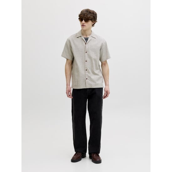 Jack & Jones Jprbluwinson print dobby ss shirt zand dessin - Image 6