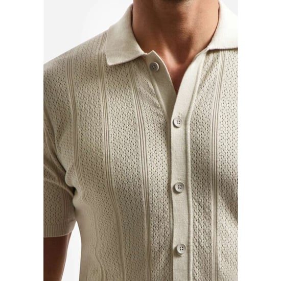 No Excess Pullover short sleeve full button p desert - Image 6