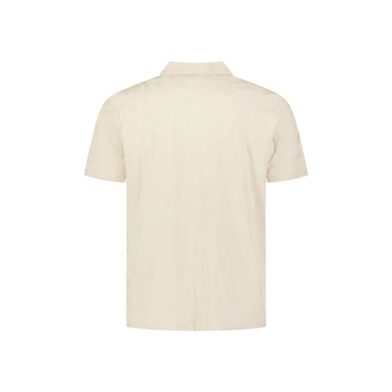 No Excess Polo half zip short sleeve jacquard desert - Image 3