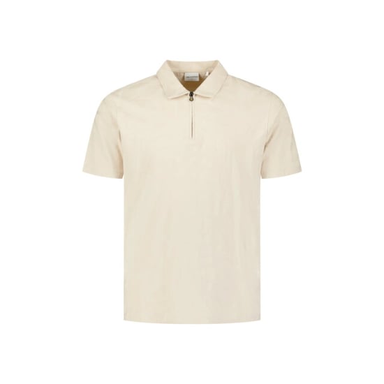 No Excess Polo half zip short sleeve jacquard desert - Image 5