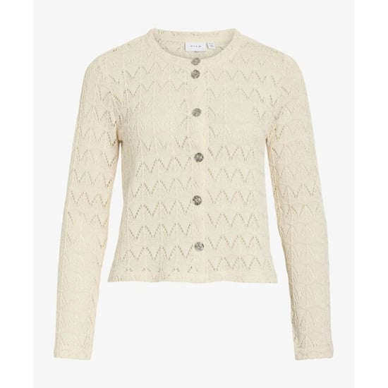 Vila Vicitra o-neck ls cardigantes beige - Image 1
