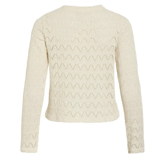 Vila Vicitra o-neck ls cardigantes beige - Image 2