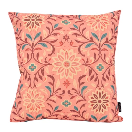 NOVÉE Sierkussen vintage bloom roze | 45x45 cm | katoen/linnen - Image 1