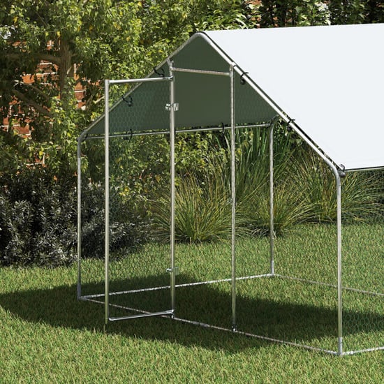 4goodz Kippenren met uv-bestendig zeil en gaas voor 5-8 kippen 300x170 cm - Image 3