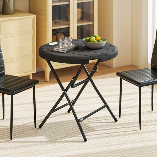 4goodz Bijzettafel opvouwbaar kunststof 80 cm rond - - Image 2