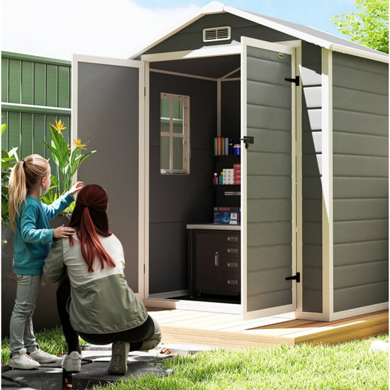 4goodz Tuinschuur metaal dubbele deur en raam alu frame - - Image 6