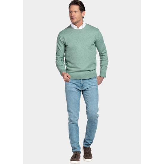 Bos Bright Blue Pullover heren cotton regular fit 618200cct-13/725 - Image 5