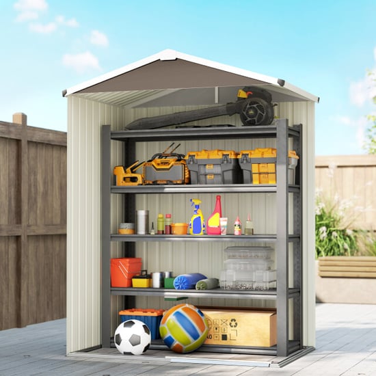 4goodz Tuinschuur metaal afsluitbare schuifdeur -136x87x179 cm - - Image 3