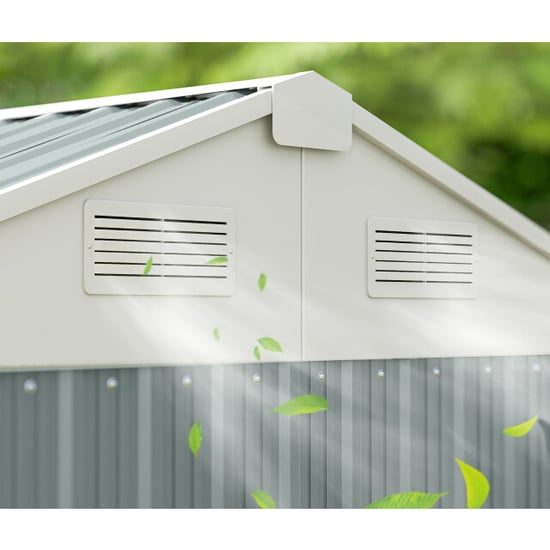 4goodz Metalen tuinschuur hoog en afsluitbaar 209x177x236 cm - - Image 2